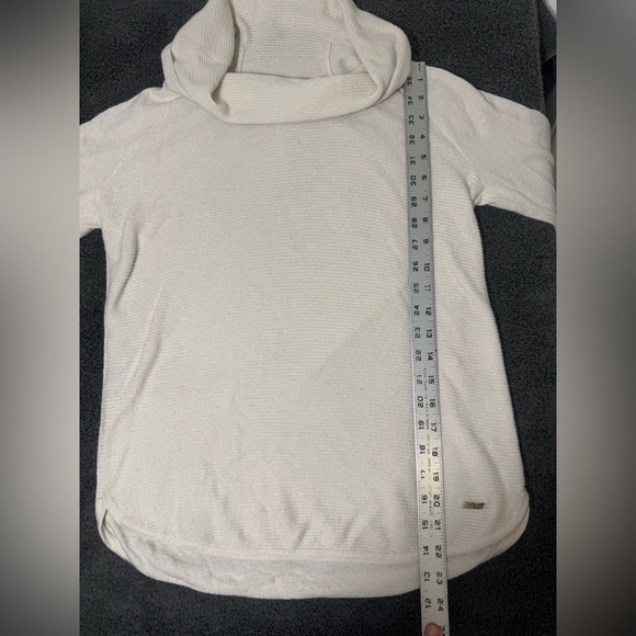 Calvin Klein Cowl Neck Cream Sweater - Picture 5 of 5